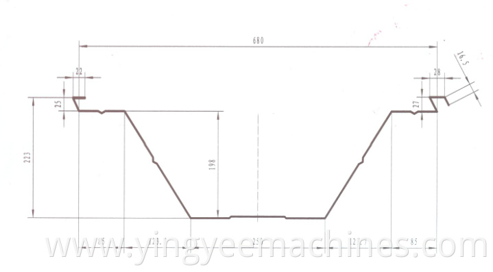 YY1000-680 large Span Roof Roll Forming Machine